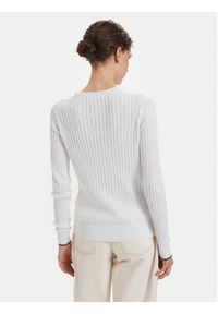 Beverly Hills Polo Club Sweter P-SS26W-M537390 Biały Regular Fit. Typ kołnierza: polo. Kolor: biały. Materiał: bawełna #2