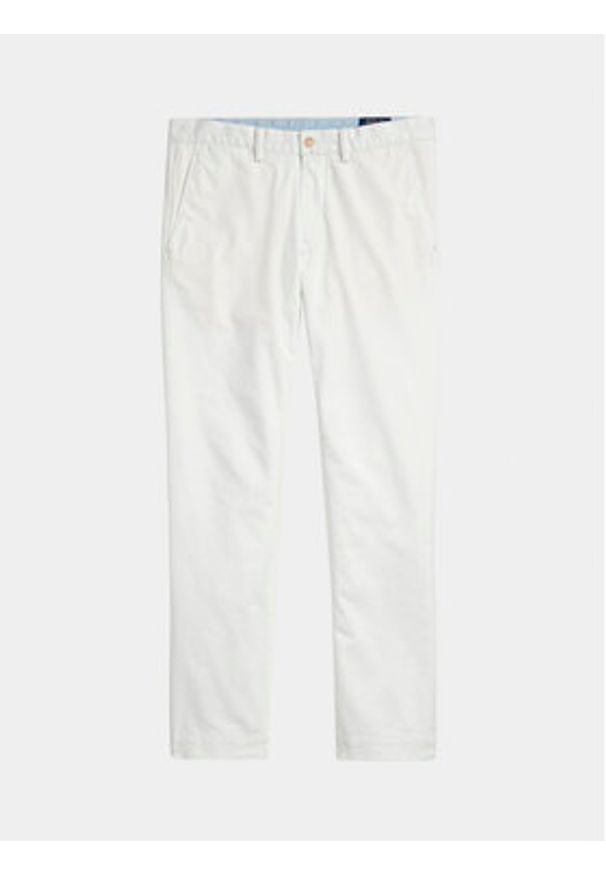 Polo Ralph Lauren Chinosy 710704176094 Biały Slim Fit. Kolor: biały. Materiał: bawełna