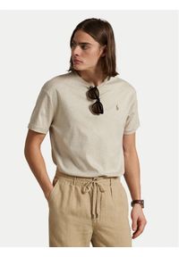 Polo Ralph Lauren T-Shirt 710740727030 Beżowy. Typ kołnierza: polo. Kolor: beżowy. Materiał: bawełna