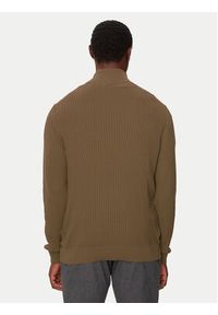 Bugatti Sweter 7500-65546B Brązowy Regular Fit. Kolor: brązowy. Materiał: syntetyk, bawełna #2