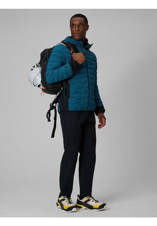 4f - 4F Kurtka trekkingowa z wypełnieniem Primaloft Silver męska - granatowa S. Kolor: niebieski. Materiał: materiał. Technologia: Primaloft. Długość: długie