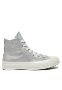 Converse Trampki Chuck 70 Suede Shimmer A08224C Szary. Kolor: szary. Materiał: zamsz, skóra