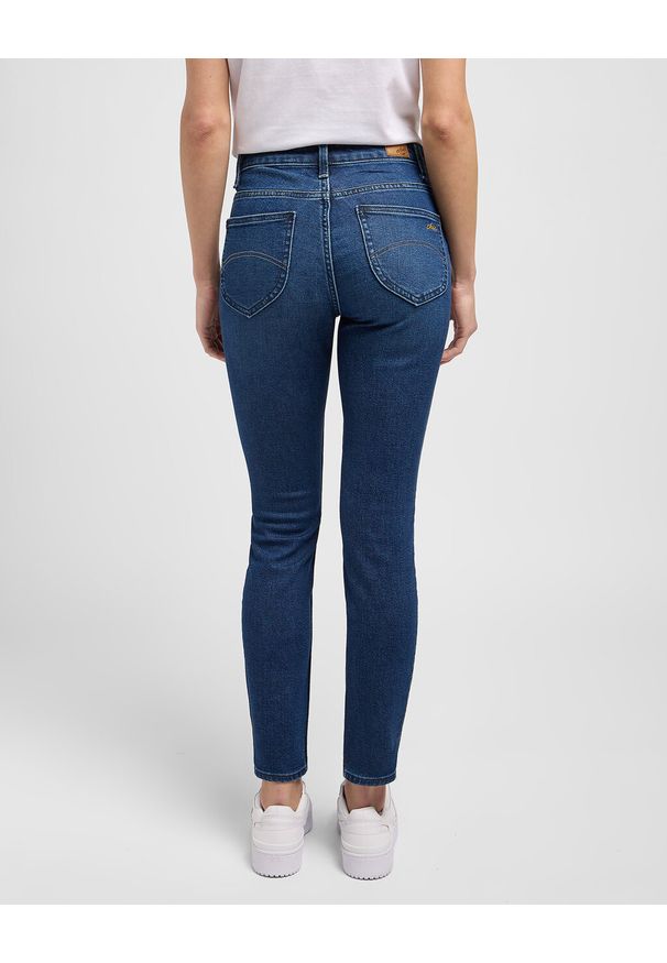 Lee - LEE DAMSKIE SPODNIE JEANSOWE HIGH RISE SKINNY MATERIAL GIRL 112351300 L34G016006
