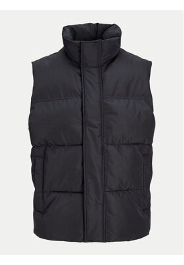Jack & Jones - Jack&Jones Kamizelka Bradley 12256981 Czarny Regular Fit. Kolor: czarny. Materiał: syntetyk