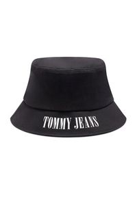 Tommy Jeans Bucket Heritage Stadium AM0AM11015 Czarny. Kolor: czarny. Materiał: bawełna, materiał