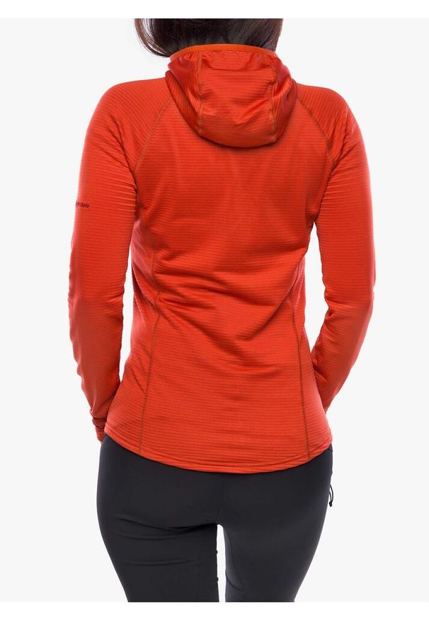 Bluza turystyczna damska Montane Protium Lite Hoodie. Kolor: czerwony