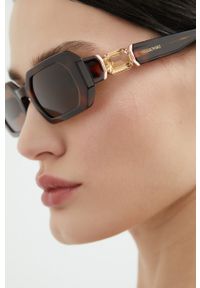 Swarovski okulary przeciwsłoneczne MILLENIA 5625301 damskie kolor brązowy. Kolor: brązowy #6