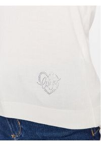 Liu Jo Sweter WF3127 MA18F Biały Regular Fit. Kolor: biały. Materiał: wiskoza