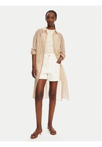 LOLA CASADEMUNT Koszula LS2515045 Beżowy Relaxed Fit. Kolor: beżowy. Materiał: lyocell #4