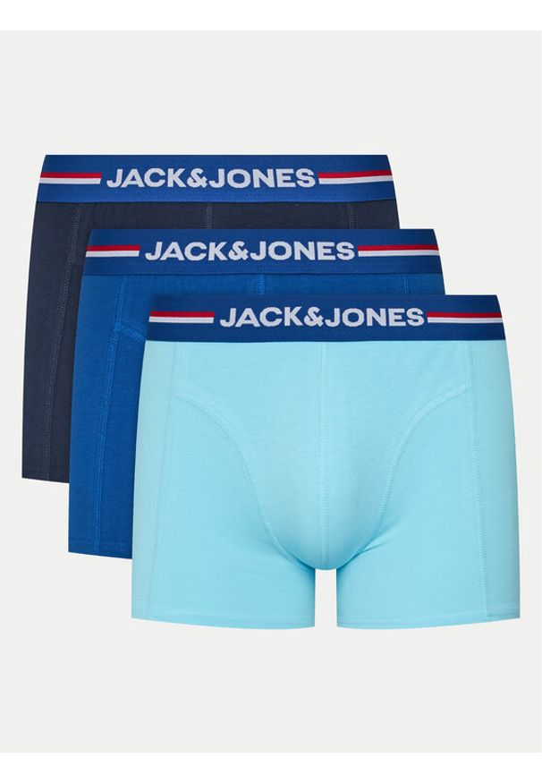 Jack & Jones - Jack&Jones Komplet 3 par bokserek Jactim 12255826 Kolorowy. Materiał: bawełna. Wzór: kolorowy