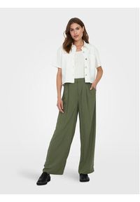 only - ONLY Spodnie materiałowe Nova 15306567 Zielony Regular Fit. Kolor: zielony. Materiał: wiskoza #4
