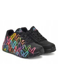 skechers - Buty damskie SKECHERS UNO LITE 314064L-BKMT czarne w serca sportowe 37,5. Kolor: czarny. Model: Skechers Sport. Sport: turystyka piesza