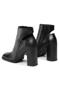 Calvin Klein Jeans Botki Heel Zip Boot Lth YW0YW01070 Czarny. Kolor: czarny. Materiał: skóra #6