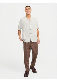 Jack & Jones - Jack&Jones Koszula Jeff 12248386 Écru Relaxed Fit. Materiał: wiskoza #8