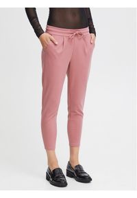 ICHI Spodnie materiałowe 20104757 Różowy Slim Fit. Kolor: różowy. Materiał: syntetyk