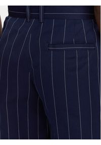 Adidas - adidas Bermudy Pinstripe JC7683 Granatowy Loose Fit. Kolor: niebieski. Materiał: bawełna
