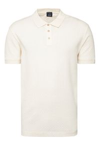 JOOP! Polo Roni 10100056 30100501 Écru Regular Fit. Typ kołnierza: polo. Kolor: kremowy. Materiał: bawełna #7