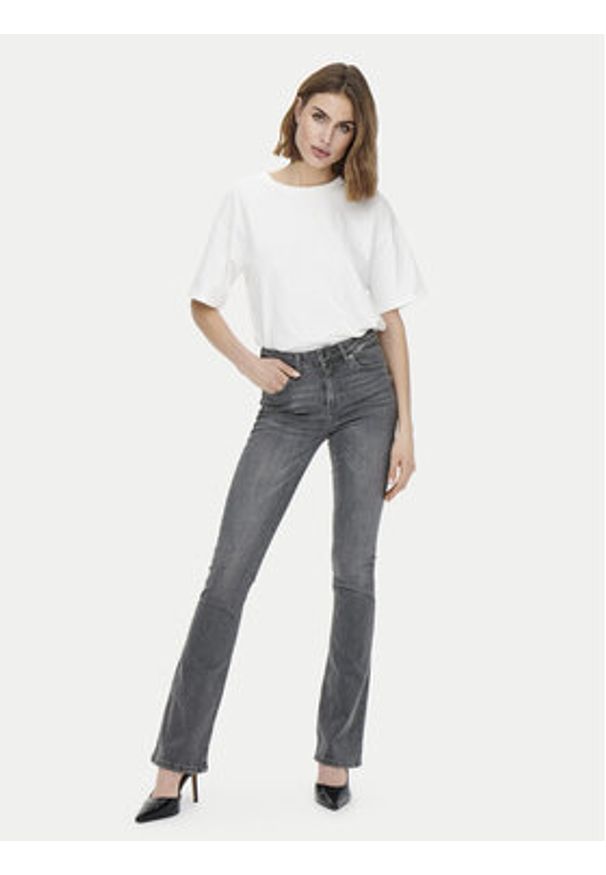 only - ONLY Jeansy Blush 15233721 Szary Flared Fit. Kolor: szary