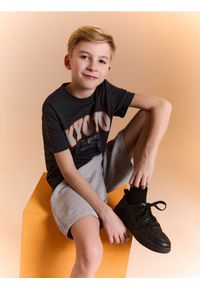 Sinsay - Szorty dresowe 2 pack - szary. Kolor: szary. Materiał: dresówka #1