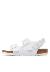 Birkenstock Sandały Milano 1025011 Biały. Kolor: biały. Materiał: skóra