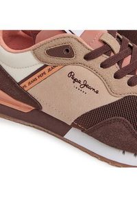 Pepe Jeans Sneakersy PLS31529 Brązowy. Kolor: brązowy. Materiał: materiał #5
