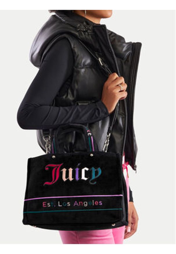 Juicy Couture Torebka BIJXT5522WTV Czarny. Kolor: czarny