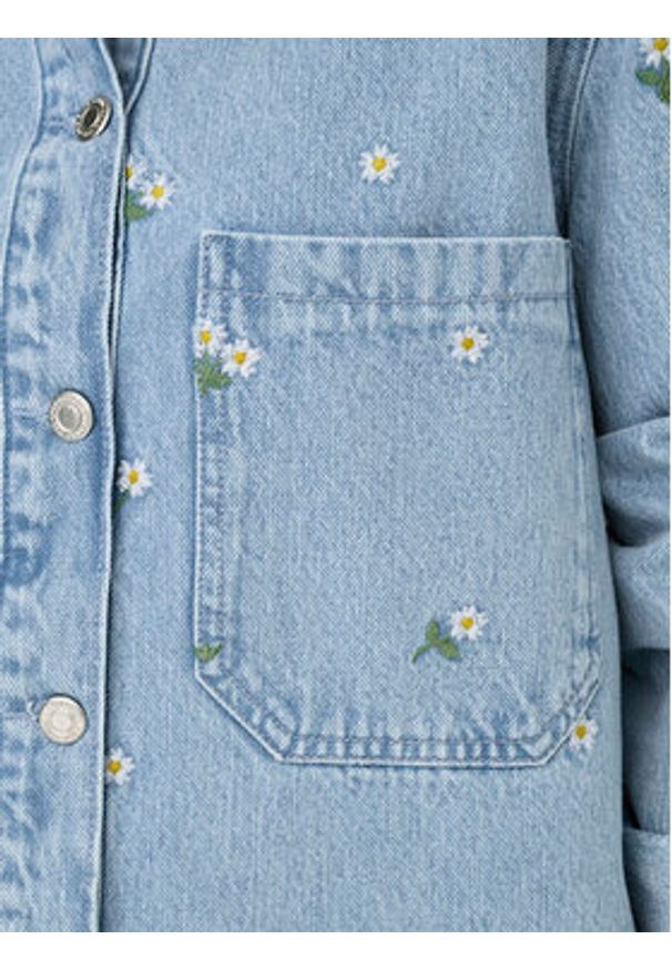 only - ONLY Koszula jeansowa Cassie 15349520 Niebieski Oversize. Kolor: niebieski. Materiał: bawełna