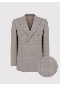 Pako Lorente - PAKO LORENTE – Dwurzędowa marynarka garniturowa w kratę. Materiał: wełna #5