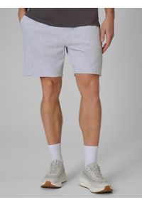 4f - 4F Spodenki dresowe męskie - szare M. Kolor: szary. Materiał: dresówka. Sezon: lato #2