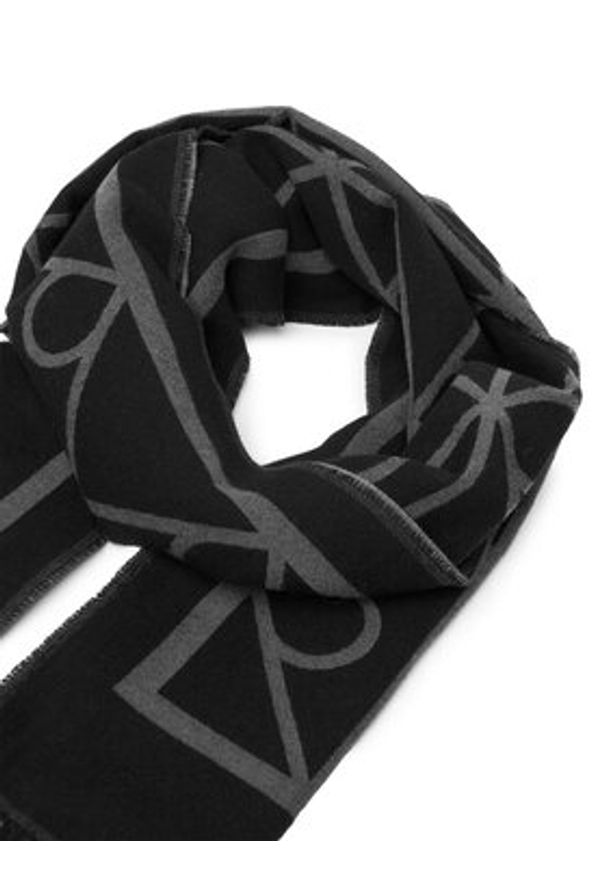 Calvin Klein Szalik LV04D8061 Szary. Kolor: szary. Materiał: poliester