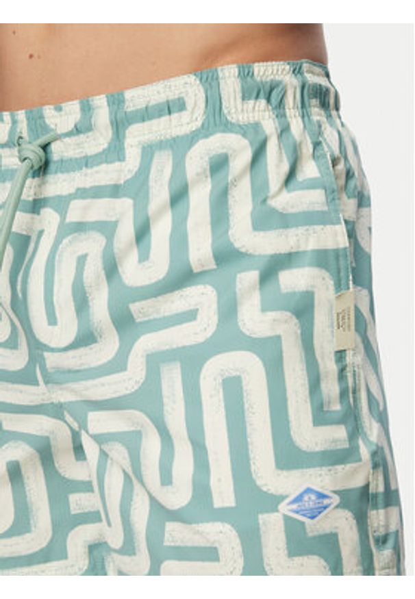 Jack & Jones Szorty kąpielowe Maui Sand 12291428 Zielony Regular Fit. Kolor: zielony. Materiał: syntetyk