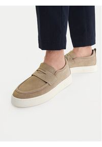 Armani Exchange Loafersy XM002632 AF19687 Z1030 Beżowy. Kolor: beżowy. Materiał: zamsz, skóra #3