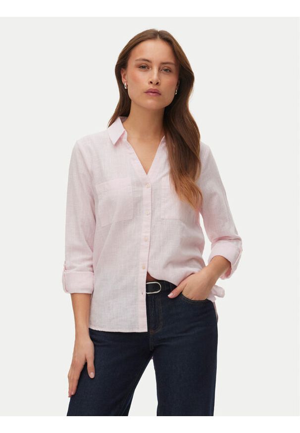 Vero Moda Koszula Islunn 10342449 Różowy Regular Fit. Kolor: różowy. Materiał: bawełna