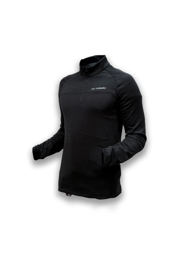 TRIMM - Bluza Trimm CUBE. Kolor: czarny. Materiał: polar. Długość: krótkie. Sezon: zima. Sport: narciarstwo