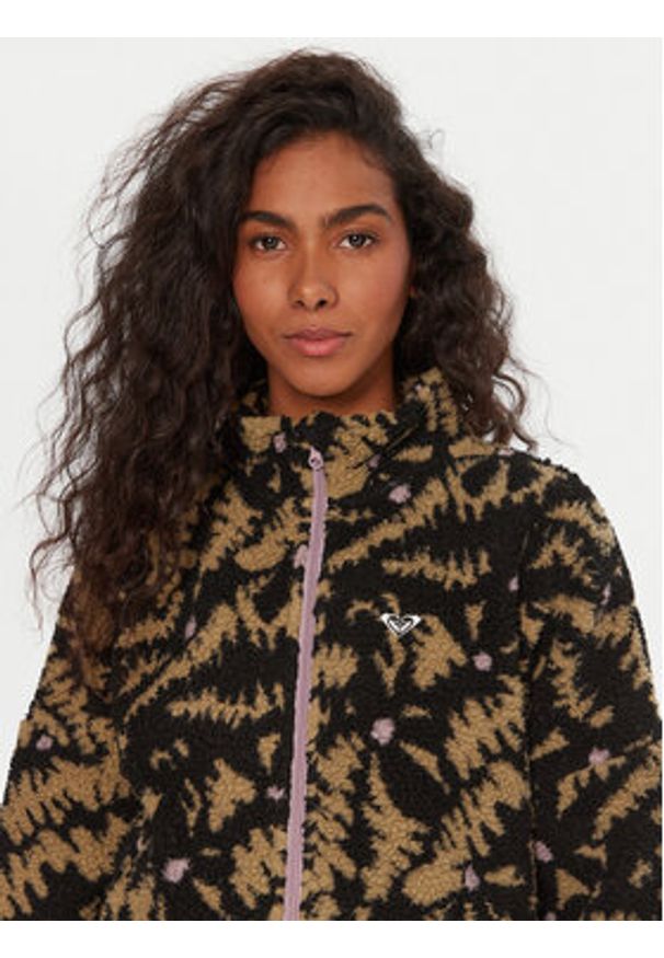 Roxy Polar Boundless Spirit ERJPF03220 Czarny Regular Fit. Kolor: czarny. Materiał: syntetyk