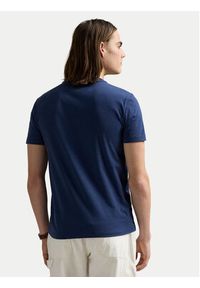 Polo Ralph Lauren T-Shirt 710671438426 Granatowy Custom Slim Fit. Typ kołnierza: polo. Kolor: niebieski. Materiał: bawełna #3