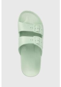 Freedom Moses klapki SAGE damskie kolor zielony FM.SAGE. Kolor: zielony. Materiał: guma. Obcas: na obcasie. Wysokość obcasa: niski #5