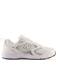 Buty New Balance ML408W - białe. Kolor: biały. Materiał: materiał, syntetyk. Szerokość cholewki: normalna. Sezon: lato. Sport: turystyka piesza