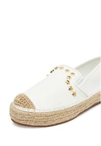 DeeZee Espadryle MSD53 Biały. Kolor: biały. Materiał: materiał #5