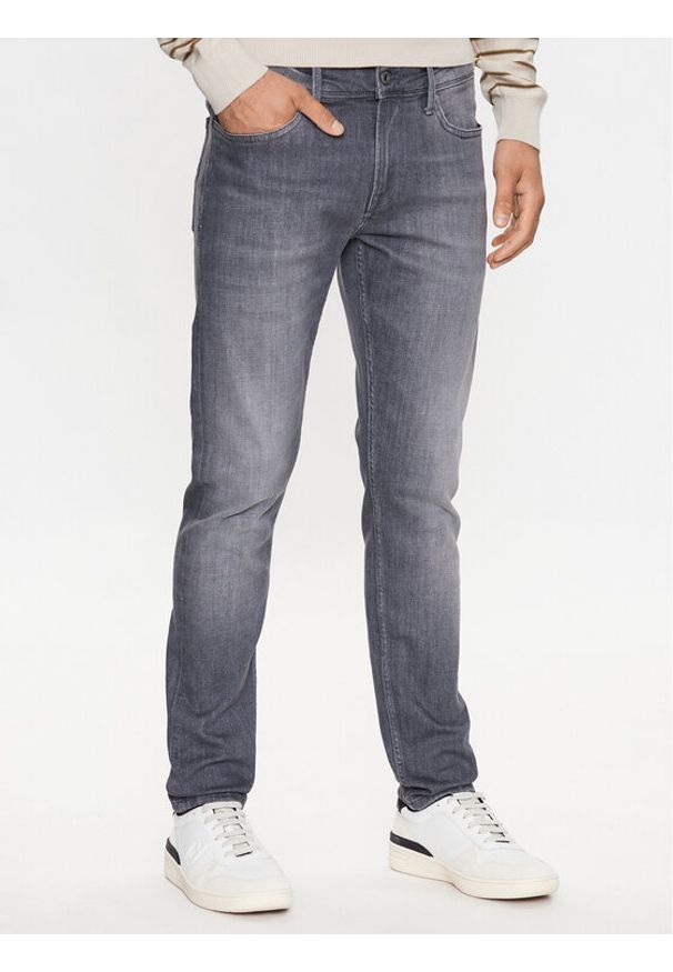 Pepe Jeans Jeansy Finsbury PM206321 Szary Skinny Fit. Kolor: szary