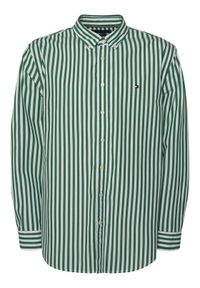 TOMMY HILFIGER - Tommy Hilfiger Koszula MW0MW42440 Zielony Regular Fit. Kolor: zielony. Materiał: bawełna #1