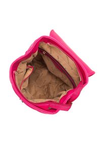 Wittchen - Damski plecak z ekoskóry pikowanej w trójkąty różowy. Kolor: różowy. Materiał: skóra ekologiczna. Wzór: haft, gładki. Styl: elegancki #6