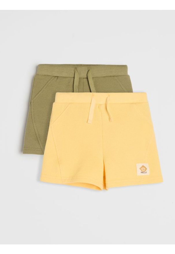 Sinsay - Bawełniane szorty 2 pack - Inny. Materiał: bawełna