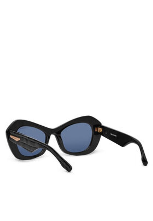 Trussardi Jeans - Trussardi Okulary przeciwsłoneczne TSW9055 Czarny. Kolor: czarny
