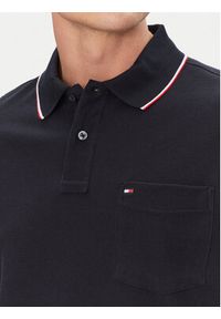 TOMMY HILFIGER - Tommy Hilfiger Polo MW0MW38457 Granatowy Classic Fit. Typ kołnierza: polo. Kolor: niebieski. Materiał: bawełna #2