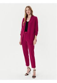 DKNY Marynarka P9RCAAWI Bordowy Regular Fit. Kolor: czerwony. Materiał: syntetyk #5