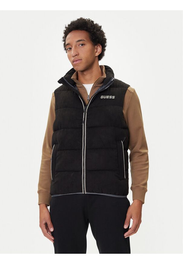 Guess Bezrękawnik Z5BL01 W3230 Czarny Regular Fit. Kolor: czarny. Materiał: syntetyk. Długość rękawa: bez rękawów