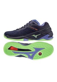 Buty halowe Mizuno Wave Stealth Neo. Kolor: niebieski. Model: Mizuno Wave