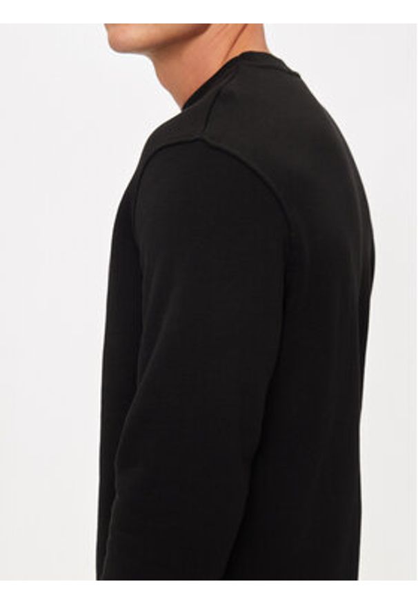 Karl Lagerfeld - KARL LAGERFELD Bluza 705091 544917 Czarny Regular Fit. Typ kołnierza: dekolt w karo. Kolor: czarny. Materiał: bawełna