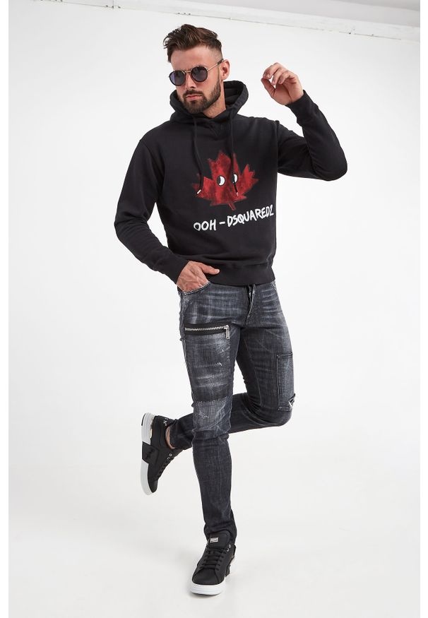Bluza DSQUARED2. Typ kołnierza: kaptur. Wzór: nadruk